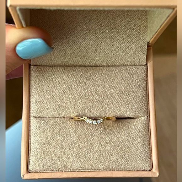 Marrow Fine White Diamond Arch Ring size 5 - Picture 2 of 6